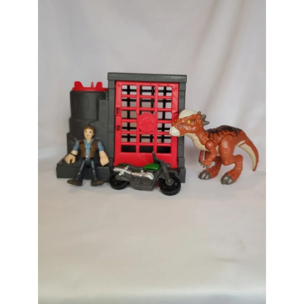 Imaginext Jurassic Park World Owen Stygimoloch Dinosaur Truck Vehicle Motorcycle